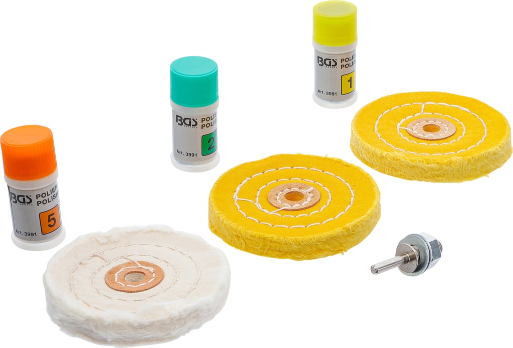 BGS 3991 Assortiment de polissage pour métaux durs, 7 pcs. Image du produit 