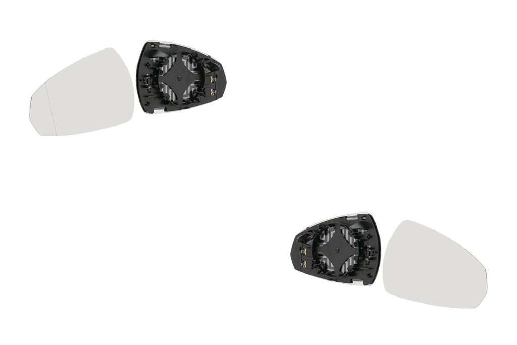 Johns, Spiegelglas Außenspiegel Glas passend für Audi A3 8V 04/12- Set Links und Rechts 8V0857535E 8V0857536E