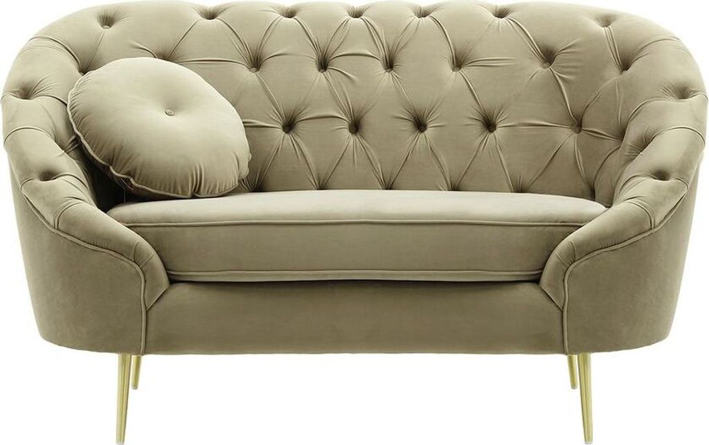 SLF24 - Gesteppter Sessel Kooper - beige - Velluto 3