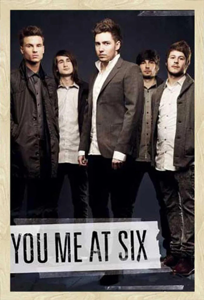 Décoration chambre Rock Poster You Me At Six encadré Shinsuke Chêne