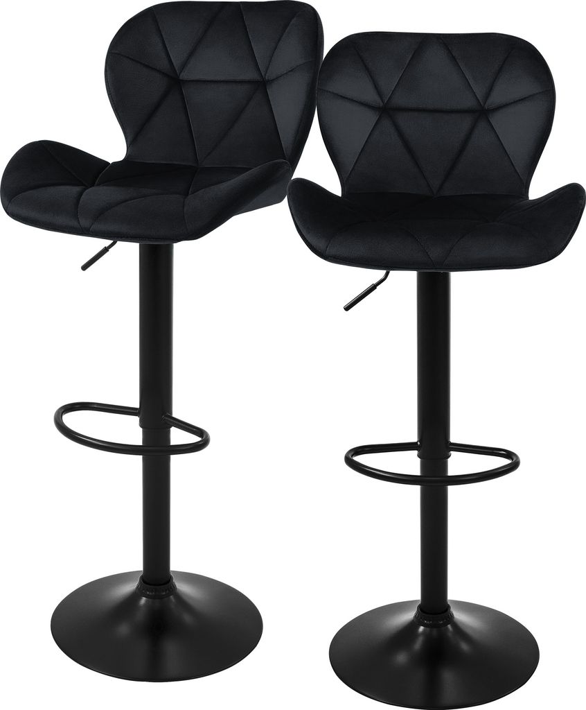 ML-Design 2er Set Barhocker Tresenhocker 360° drehbar, Produktbild 
