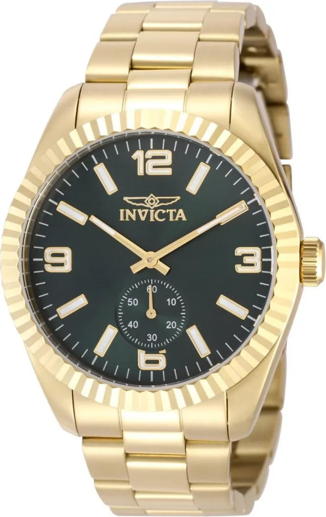 Orologio Invicta 49390 Specialty: Design Verde & Acciaio Gold 43mm