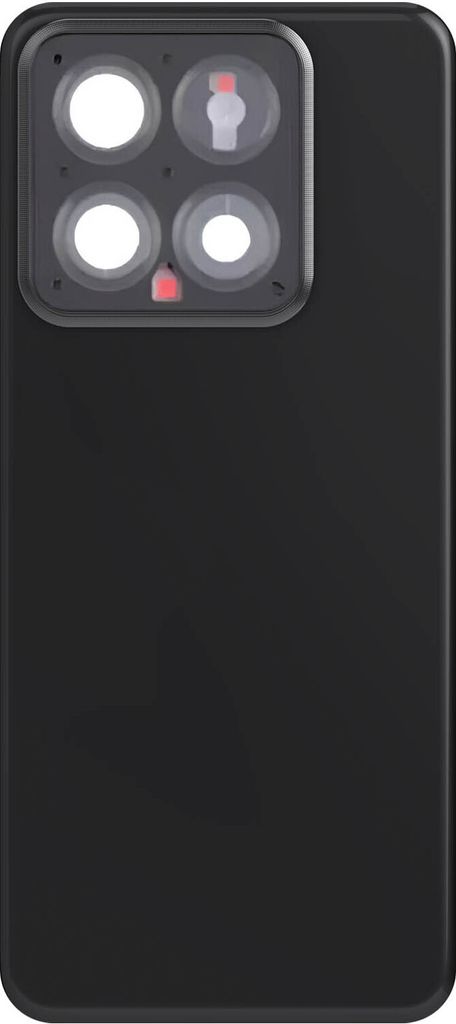 Clappio, Ersatz-Rückseitenglas für Xiaomi 14, Schwarz