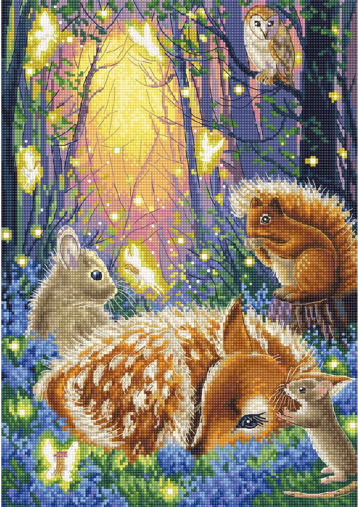 Kit point de croix Letistitch avec grille claire pour broderie facile