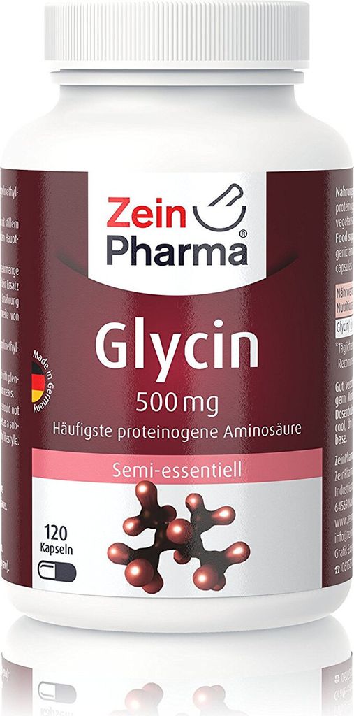 Glycin 500 mg in veg.Hpmc Kapseln Zeinpharma 120 St