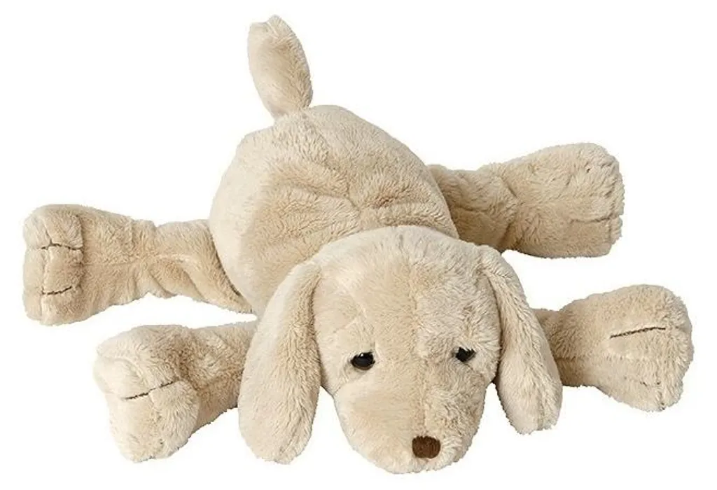 Grande Peluche Chien Herald Happy Horse - Doudou Doux Beige 38cm