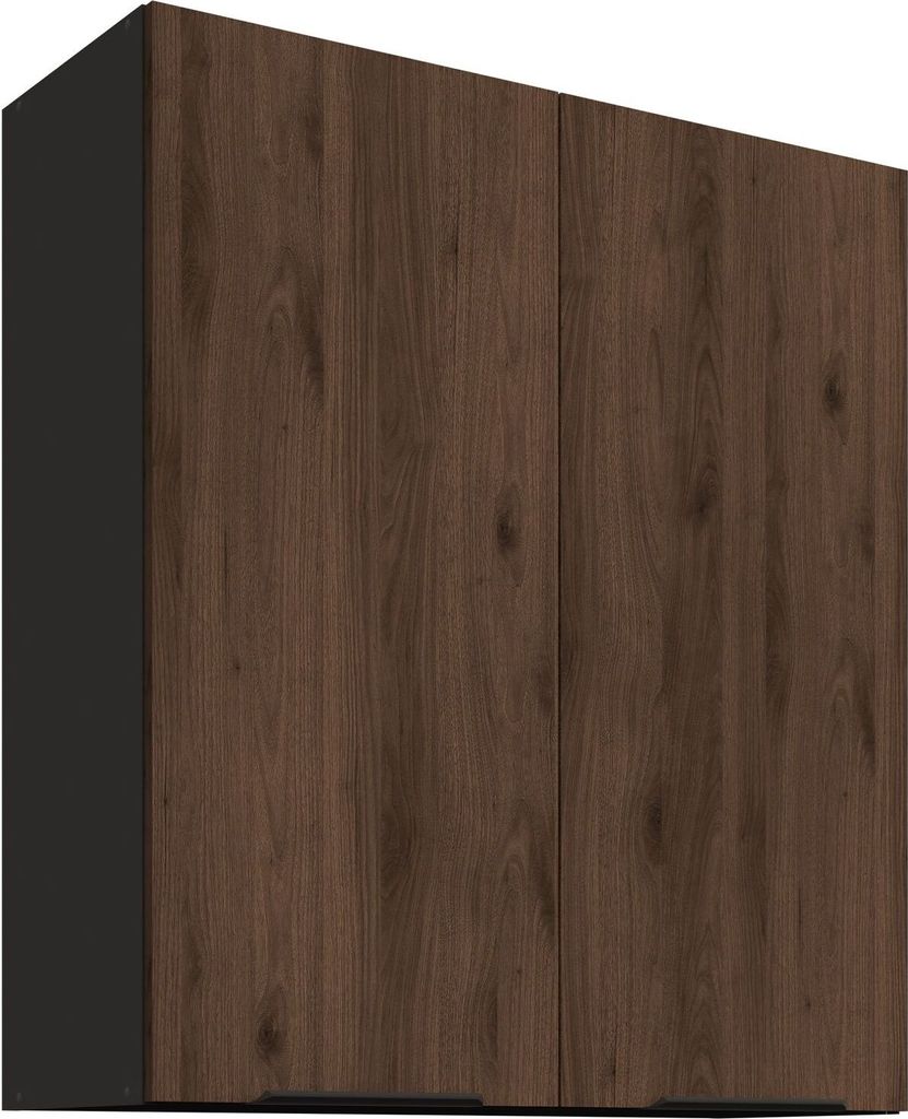 Küchen Hängeschrank 80 cm MONZA Okapi Nußbaum Küche Küchenzeile 90 cm hoch