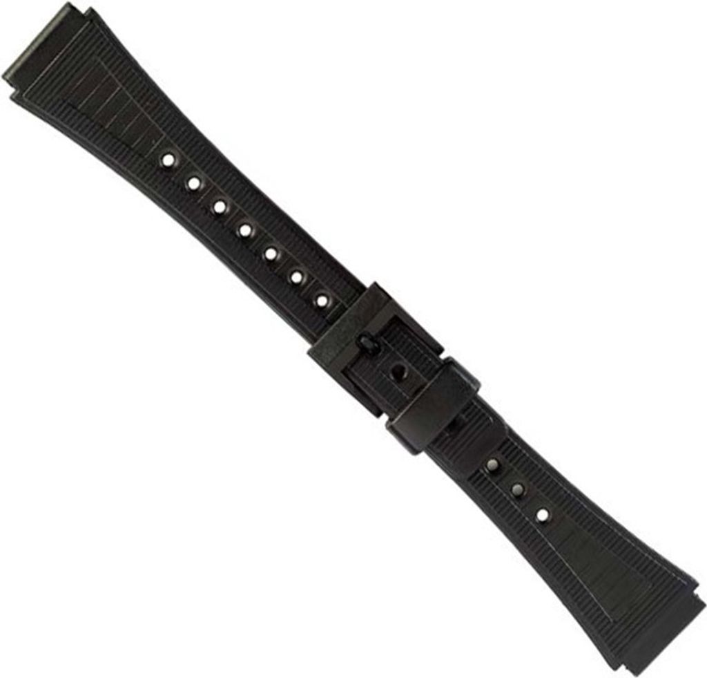 Uhrenarmband Kautschuk Wasserfest schwarz 18mm 18086