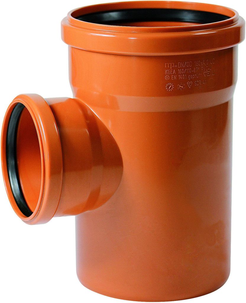 KG Rohr Abzweig 110 PVC-U DN 110