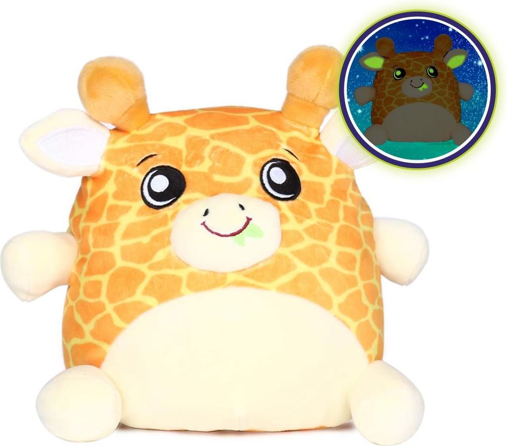 Dream Beams - süßes, kuschelieges Plüschtier, Glow in The Dark, waschbar, ab 0 Jahre (18 cm, Grace (Giraffe))