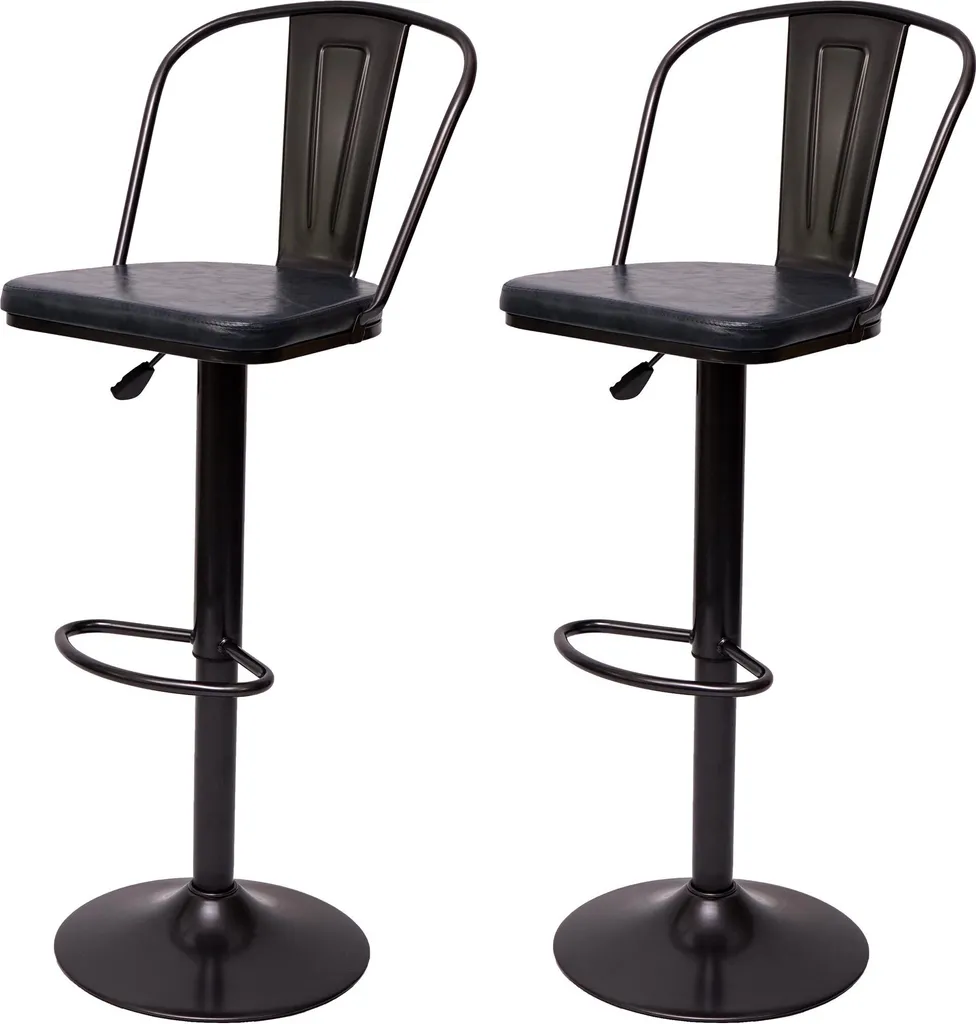 Tabouret de bar ergonomique réglable lot de 2 pour un confort d'assise