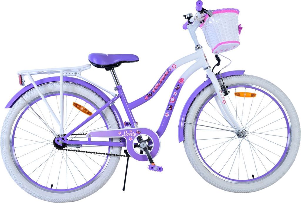 Volare schönes Kinderfahrrad – Mädchen – 24 Zoll – Lila