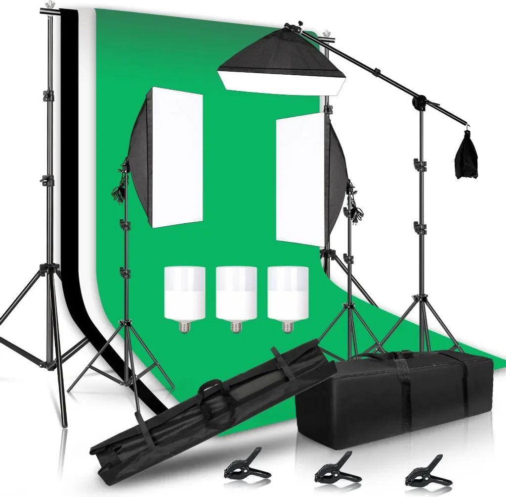 Zestaw do studia fotograficznego, statyw na tło 2,6 x 3 m, Zdjęcie produktu 