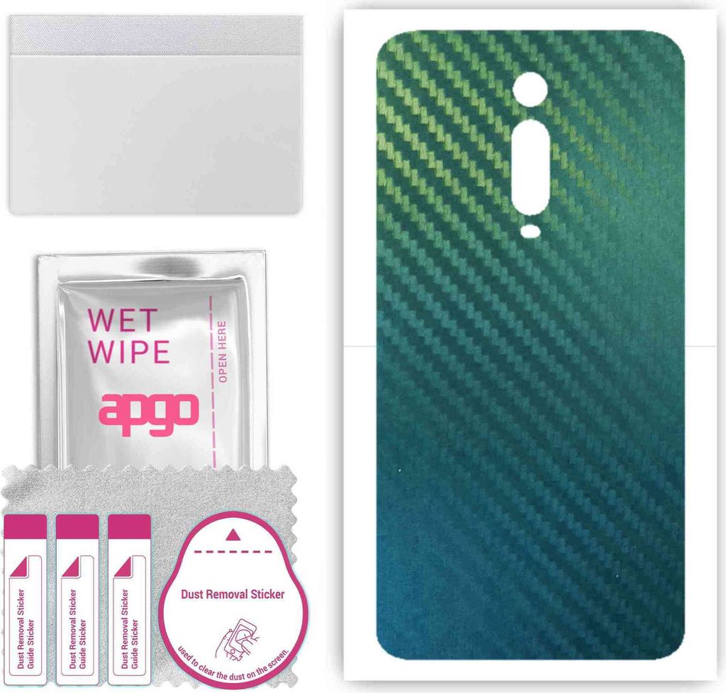 apgo Rückseite Schutzfolie, Skin, kompatibel mit Xiaomi Redmi K20 Pro, Hinten Displayschutzfolie aus Vinylfolie, kratzfest, einfache Montage - Koh...