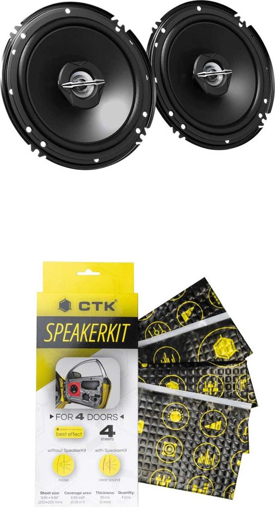 Lautsprecher JVC CS-J620X inkl. CTK Speakerkit Dämmpaket -