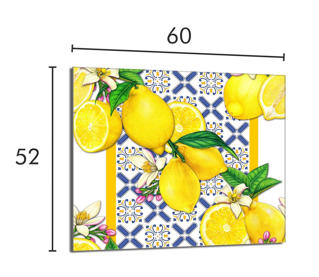 Copripiano Cottura In Vetro Temperato 60x52 Cm: Paraspruzzi E Tagliere Universale Per Induzione E Gas