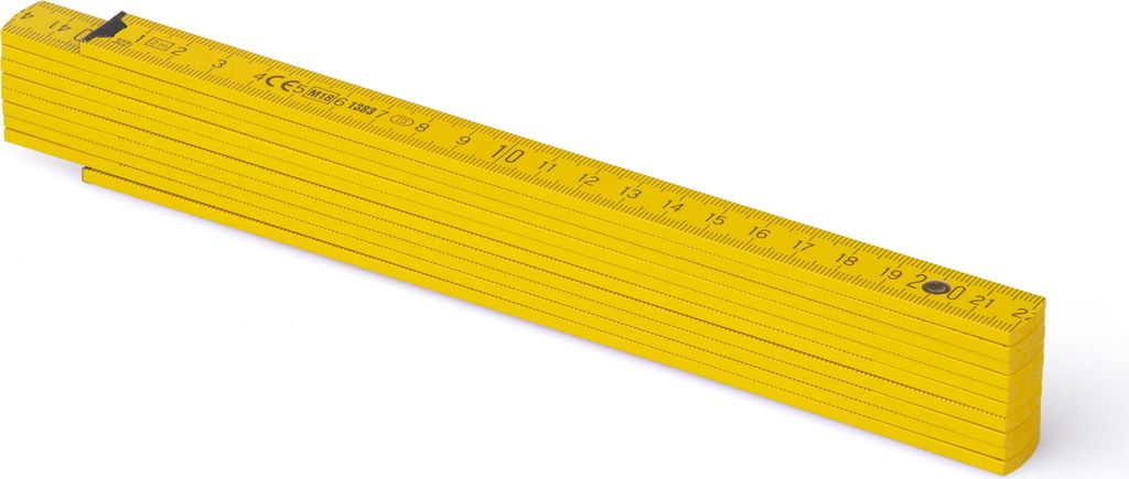 Metrie, metro pieghevole Block-52, giallo sole, 2 m Immagine del prodotto 