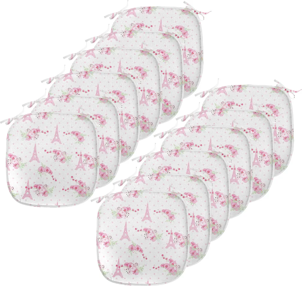 Cuscini Sedie Colorati Pois 40x40 ABAKUHAUS Impermeabili - 12 Pack
