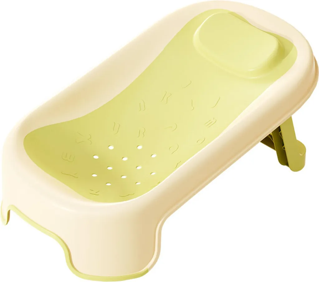 Soutien de bain nouveau-né universel pour toilette sécurisée bébé vert