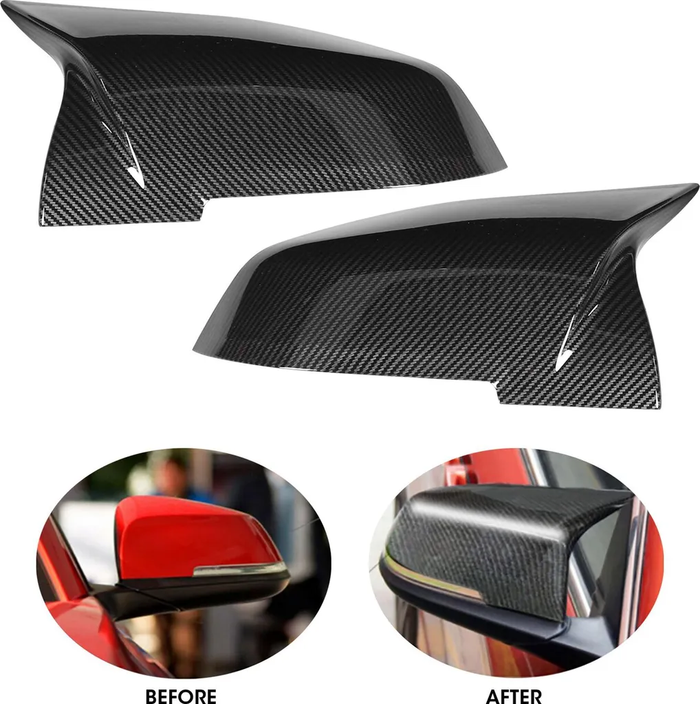 Kit de caches rétroviseurs en fibre de carbone pour BMW 118i