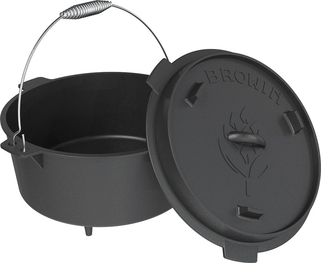 Browin Kessel Aus Gusseisen Hängend Mit Pfanne