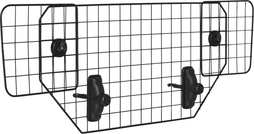 Grille pour chien en voiture universelle réglable 120 cm en métal noir