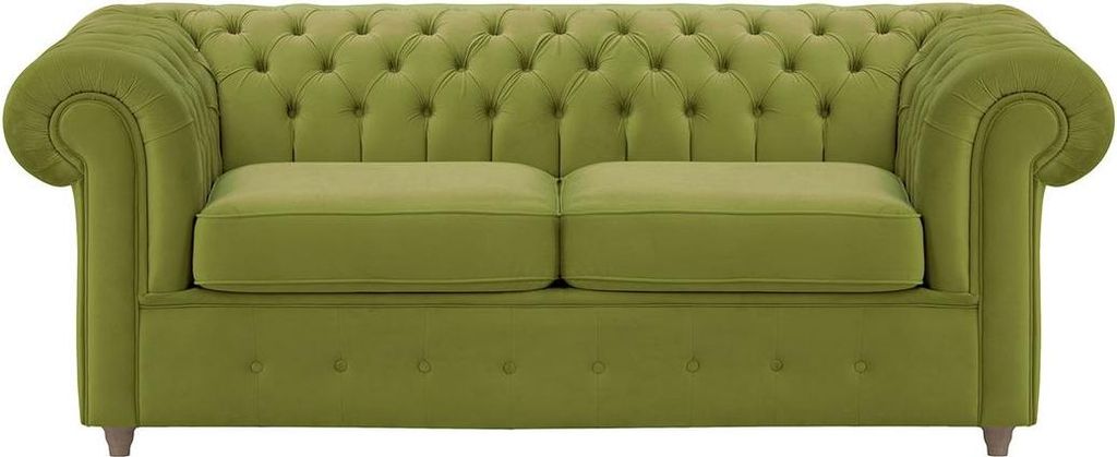 2-Sitzer-Sofa Chesterfield Max mit Schlaffunktion-Velluto-9-wax-black