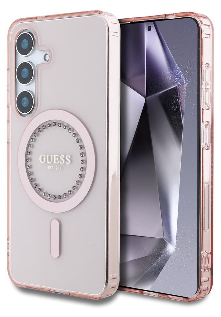 Etui Guess Strass Stampato Logo Classico Magsafe Samsung Immagine del prodotto 