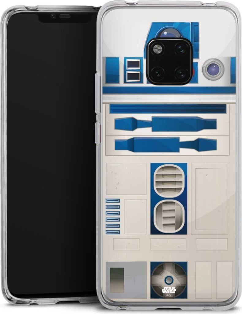 DeinDesign Handyhülle für Huawei Mate 20 Pro Silikon Hülle Case Smartphone Schutzhülle Fanartikel Star Wars R2D2