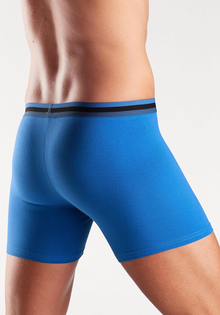 Bench Langer Boxer 3 -teilig blau, schwarz, marine Größe XL