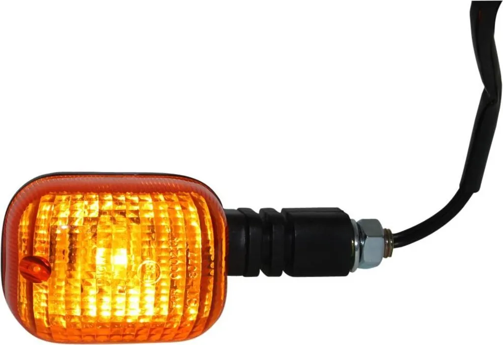 Indicatore per BMW F 650 (vetro arancione) con numero E anteriore destro / posteriore sinistro - 2