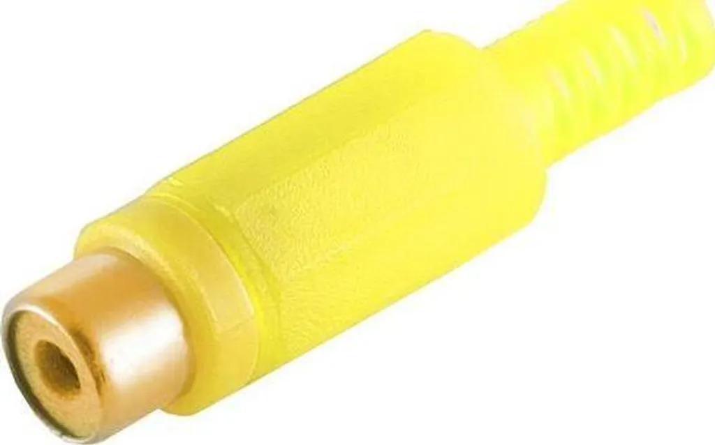 RCA Jaune BS51500-YG shiverpeaks pour Installation Home-Cinéma et TV