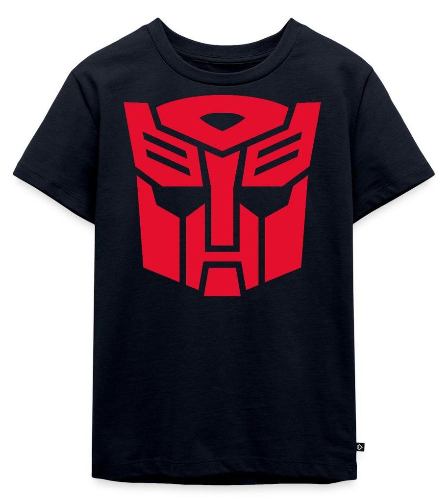 Spreadshirt Transformers Earth Spark Symbol Autobot Logo Kinder Premium T-Shirt, 110/116 (4 Jahre), Navy
