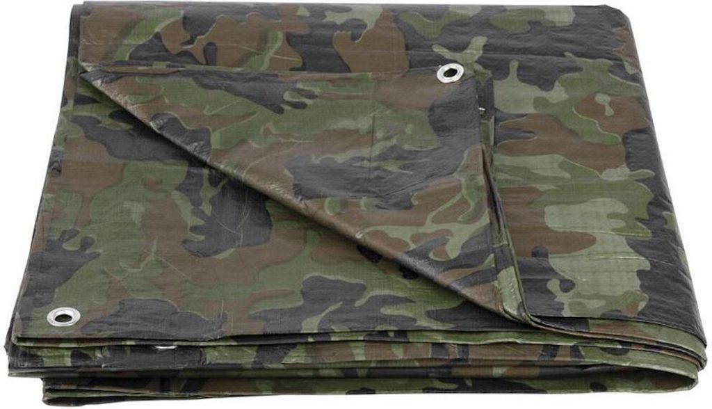 PROREGAL Abdeckplane 80 g/m2, 5x8m, Camouflage