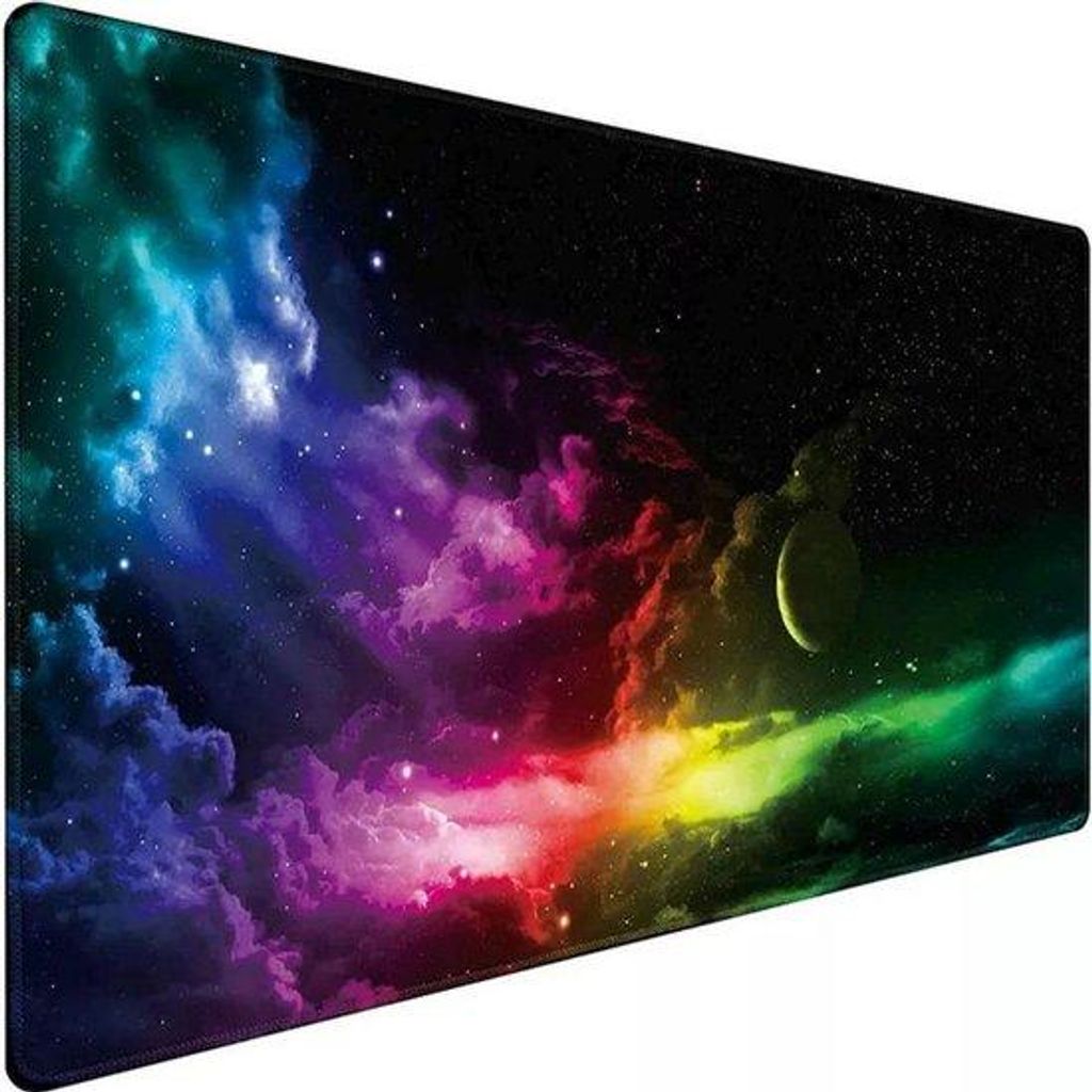 Grote gamingmuurmat XXL 900 x 400 mm aus Kunststoff für Gaming und Büroarbeitsplatz - spezielles Oberflächenmaterial für Präzision und Geschwi...