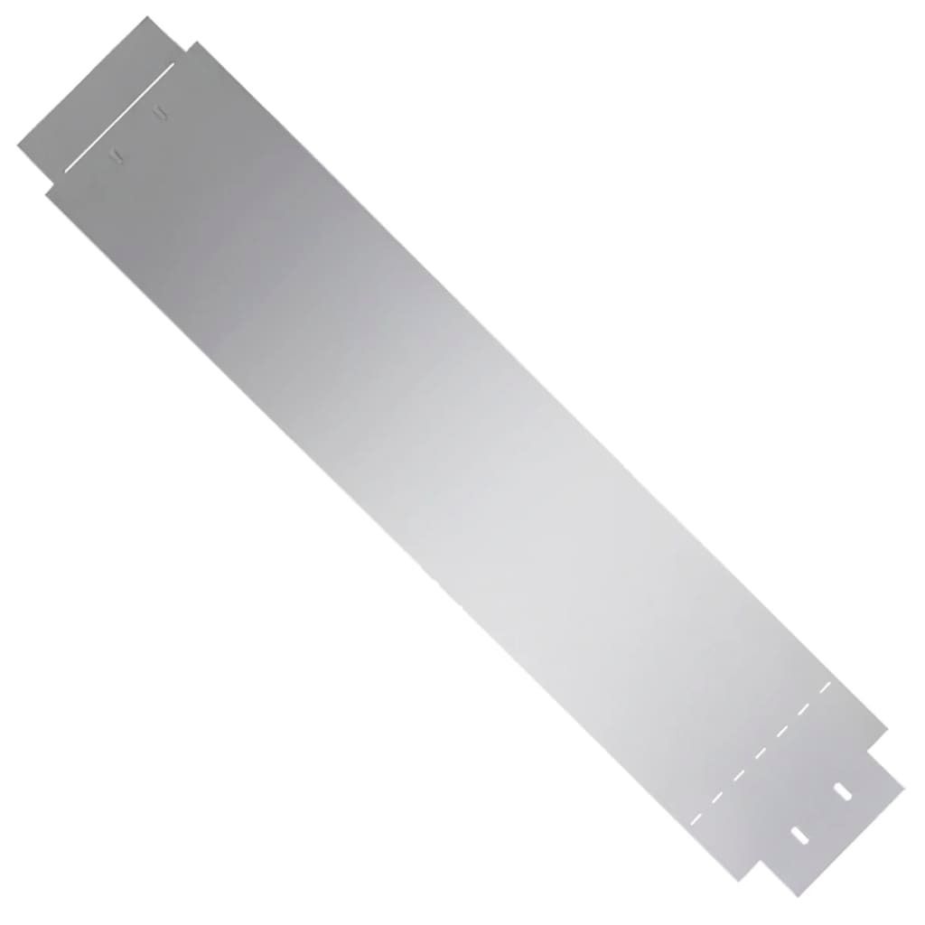 "SALE 2026"Zaunzubehör - Silber Rasenzäune 5er-set Verzinkter Stahl 100x19cm Stabli Möbel5050533