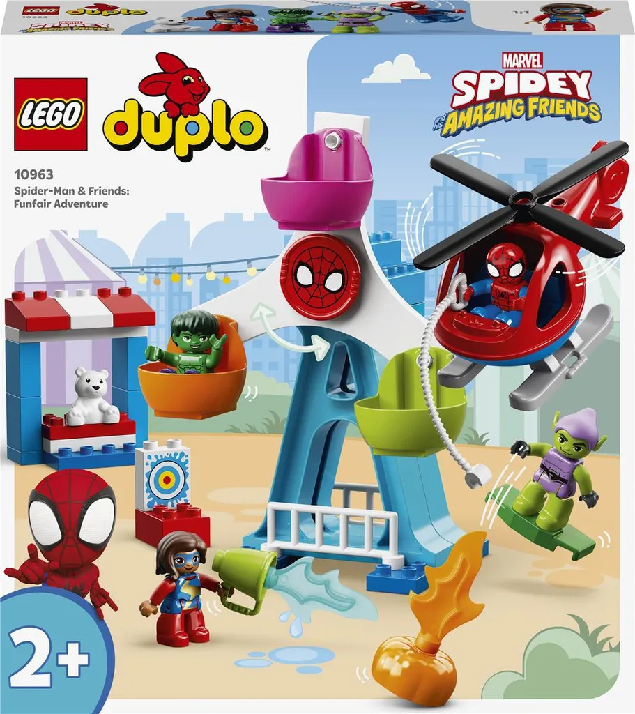 Apprendre à construire avec Spider-Man Marvel DUPLO 10963 : Jouet 2 ans +
