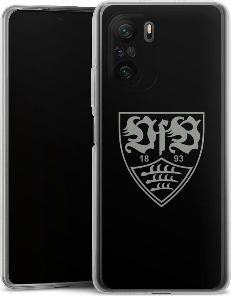DeinDesign Handyhülle für Xiaomi Poco F3 Silikon Hülle Case Smartphone Schutzhülle Logo Offizielles Lizenzprodukt VfB Stuttgart