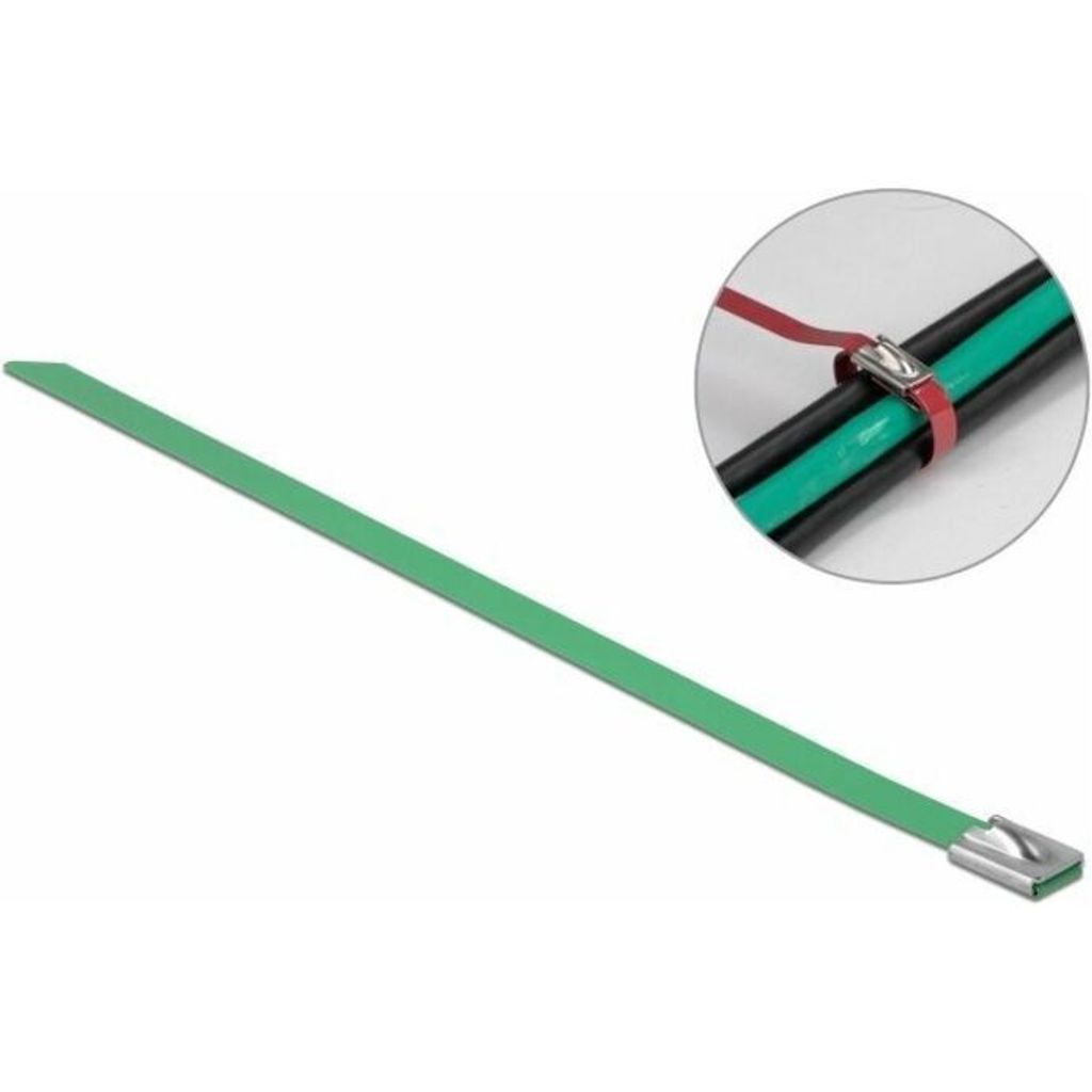 DeLOCK 18805, Stahl, Grün, 200 mm, 7,9 mm, 10 Stück(e)