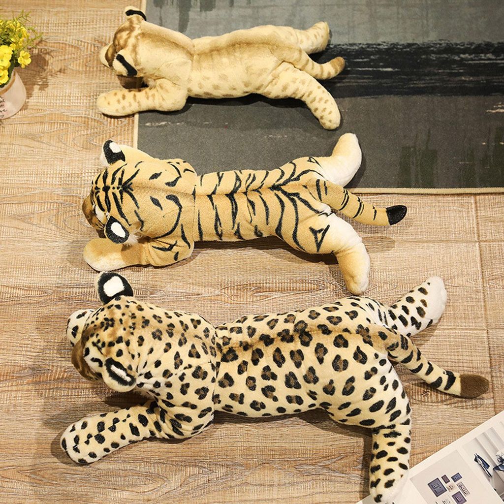 Simulationstier-Plüschtier, gefüllte Puppe, bezaubernd, multifunktional, weich, für Sofa, Schlafzimmer, Schlafsaal, Leopard