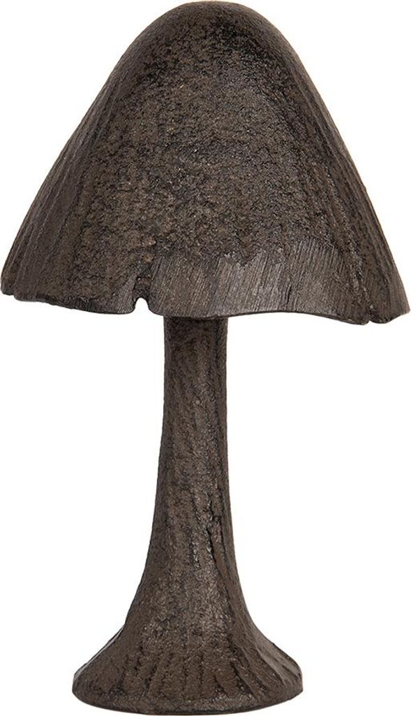 Clayre & Eef Dekorationsfigur Pilz 7x7x13 cm Braun Metall