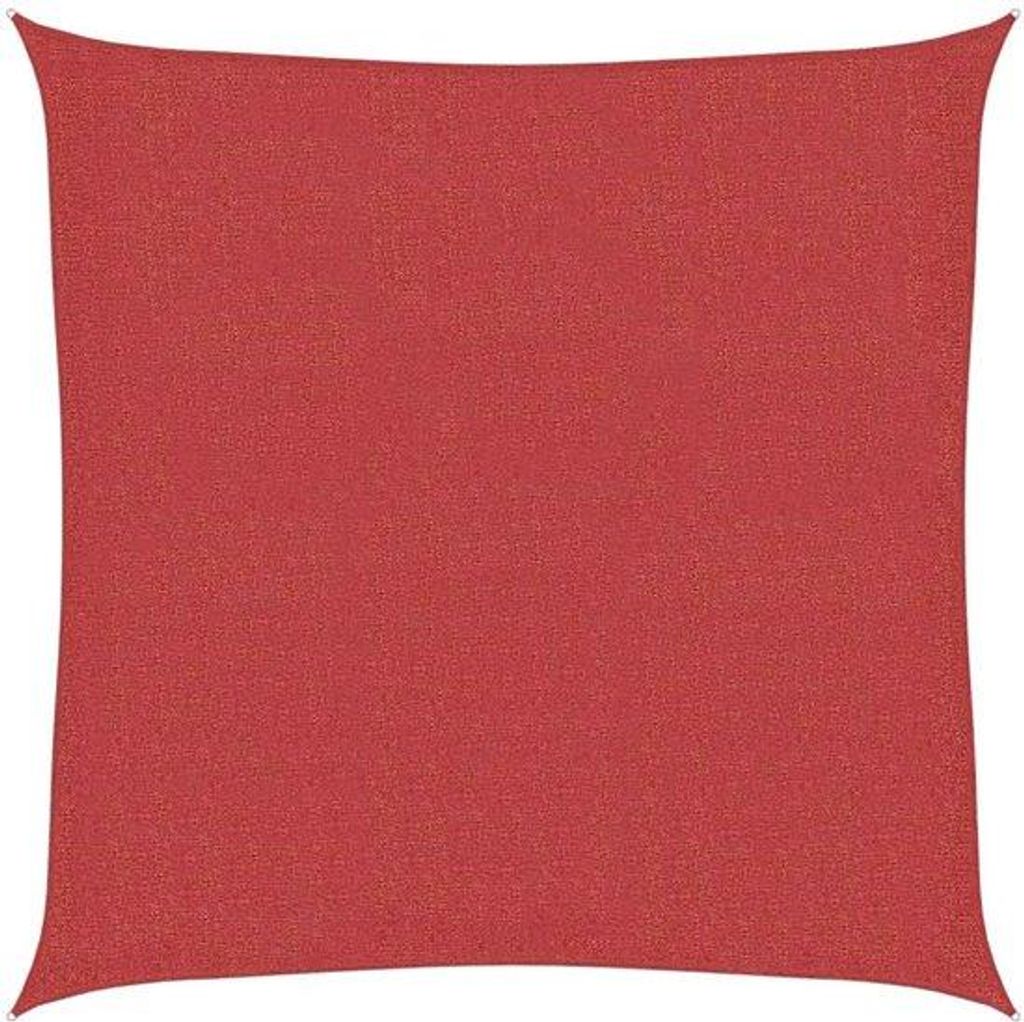 Vierkant Schaduwdoek 2,5x2,5 m - Rood - HDPE - 160 g/m² - Winddoorlatend - UV-Bestendig Zonnescherm
