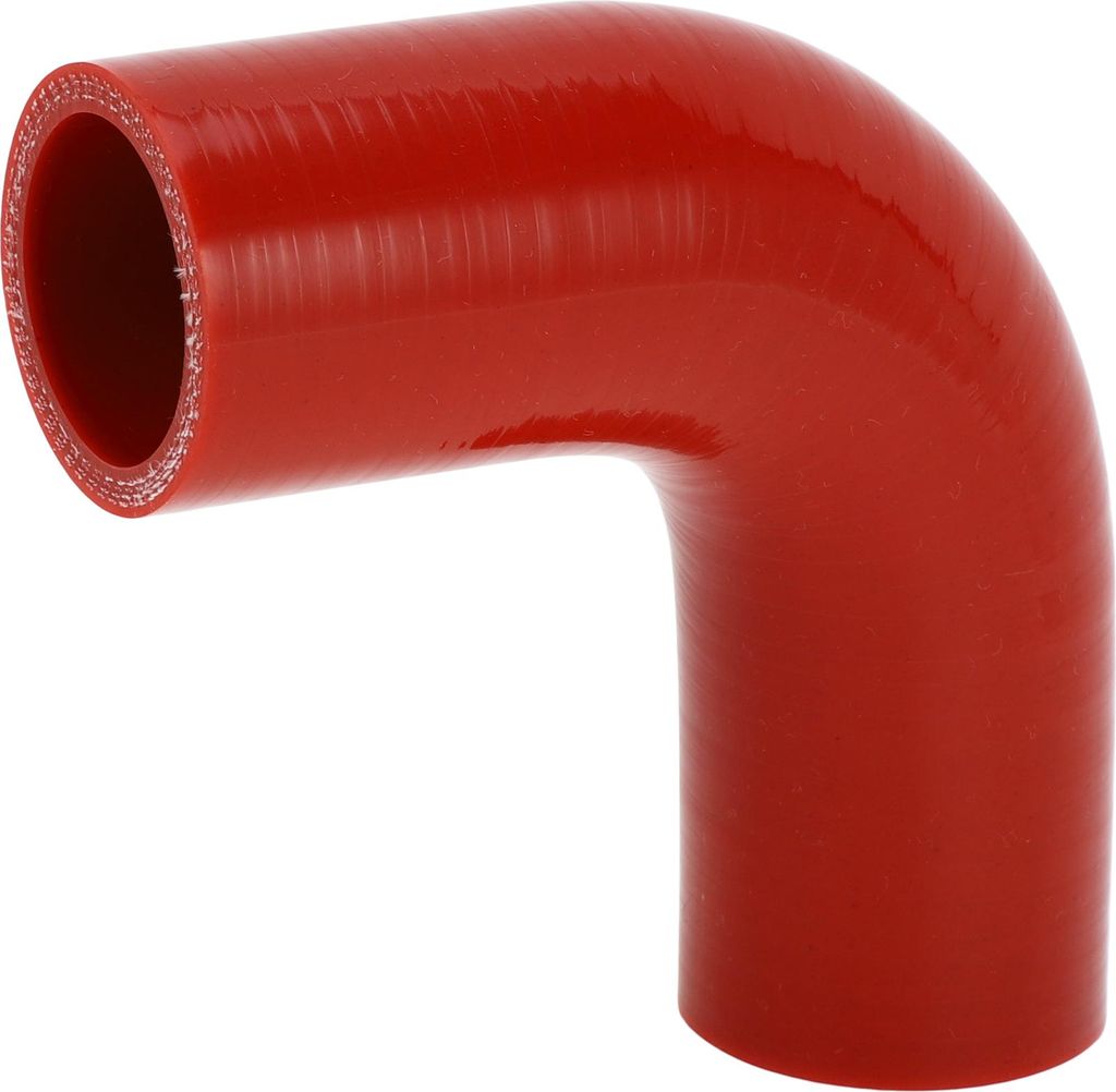 1 Stück 38mm/1,50" ID 90mm/3,54" Länge 90 Grad Rot Auto Silikonschlauch Kühlmittelschlauch Universal