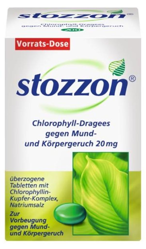 stozzon chlorofylové tablety proti zápachu z úst a tela, Obrázok produktu 
