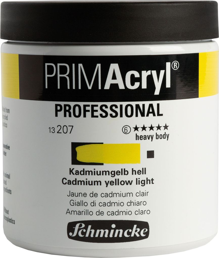 PRIMAcryl - Kadmiumgelb hell - 237ml Feinste Künstler Acrylfarbe Schmincke 13 207 053
