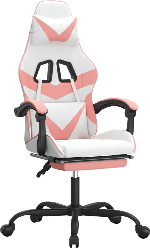 Sedia Gaming Rosa vidaXL in Ecopelle: Design Moderno per Home Office
