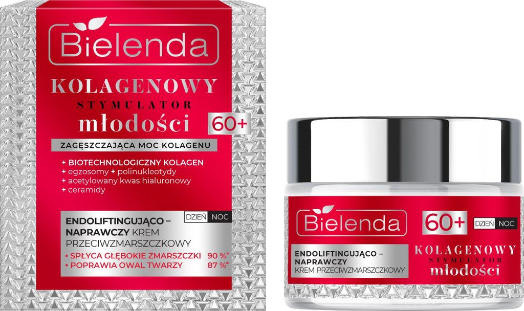 BIELENDA COLLAGEN SM Creme 60+ Repair p/zm Tag, Nacht 50ml