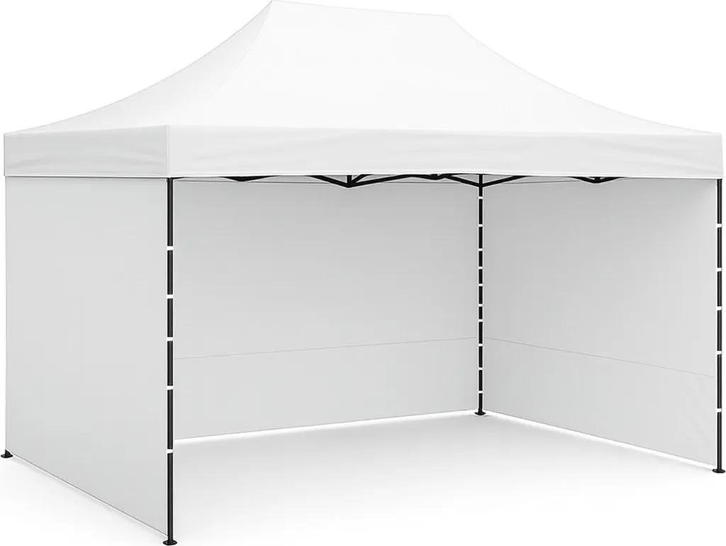 Stand de Ciseaux Aga 3x4,5m Blanc - Barnum avec Structure Acier Renforcé