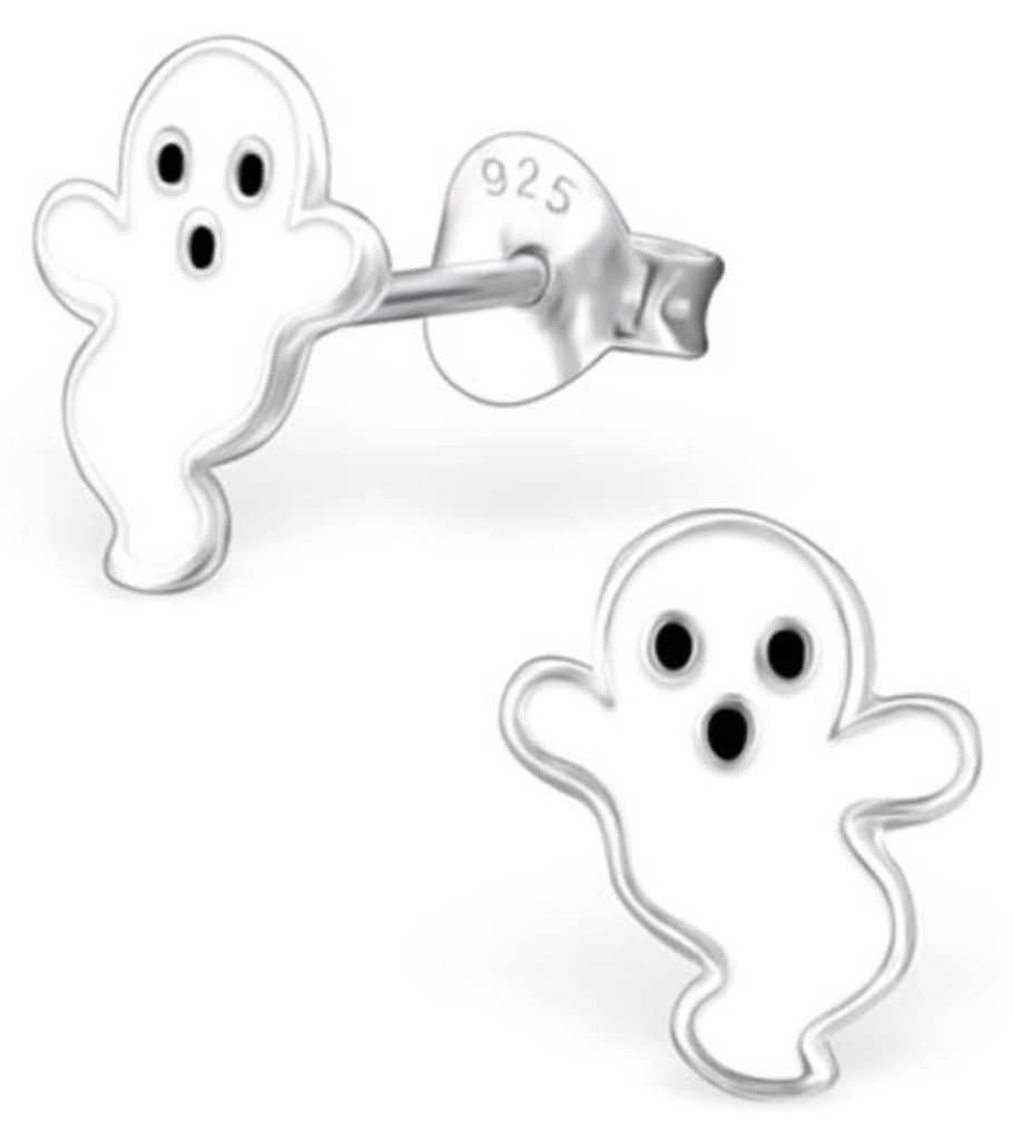 Kinderohrstecker 925 Silber Ohrringe „Gespenst / Geister“ Produktbild 