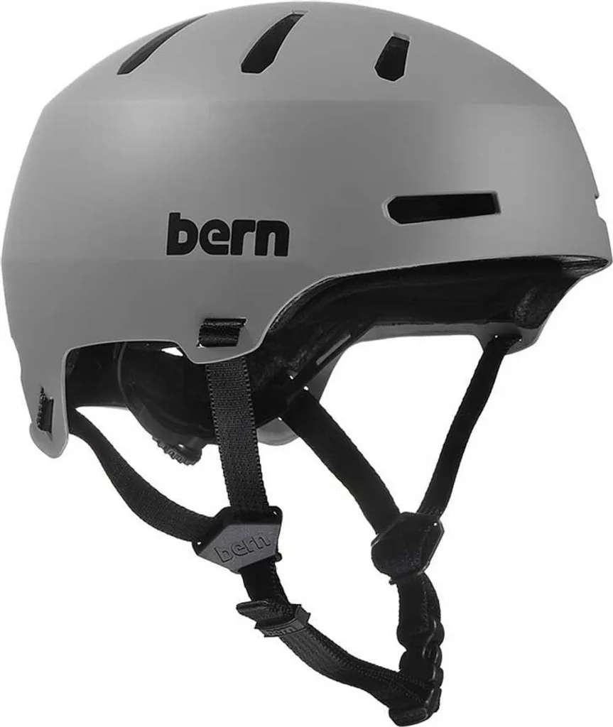 Casque Bern Macon 2.0 MIPS Gris 59-62 cm Idéal Vélo Travail et Skate